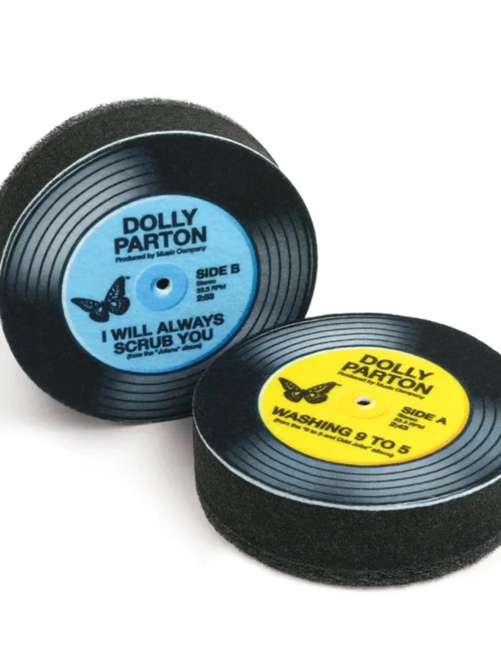 DOLLY PARTON RECORD KITCHEN SPONGES SET OF 2